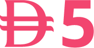 Digital Currency Symbol with Value 5